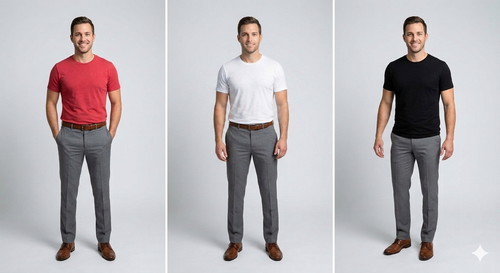 🔥 Pack 3 Playeras Comodidad Absoluta 100% Algodón – Negro + Rojo + Blanco, Envío Gratis!